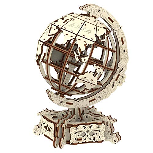 Wooden City World Globe Puzzle Meccanico Wr341 0 0