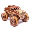 Wood Trick Auto Monster Truck Puzzle 3d Di Legno Tagliato Al Laser Set Di Costruzione Meccanica Assemblaggio Senza Colla 556 Pezzi 0