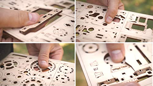 Wood Trick Chug Chug Treno Puzzle 3d Di Legno Tagliato Al Laser Set Di Costruzione Meccanica Rompicapo Per Bambini Ragazzi E Adulti Assemblaggio Senza Colla 0 3