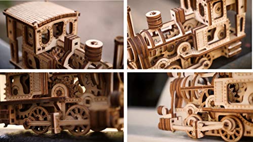 Wood Trick Chug Chug Treno Puzzle 3d Di Legno Tagliato Al Laser Set Di Costruzione Meccanica Rompicapo Per Bambini Ragazzi E Adulti Assemblaggio Senza Colla 0 4