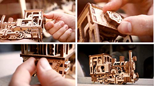 Wood Trick Chug Chug Treno Puzzle 3d Di Legno Tagliato Al Laser Set Di Costruzione Meccanica Rompicapo Per Bambini Ragazzi E Adulti Assemblaggio Senza Colla 0 5
