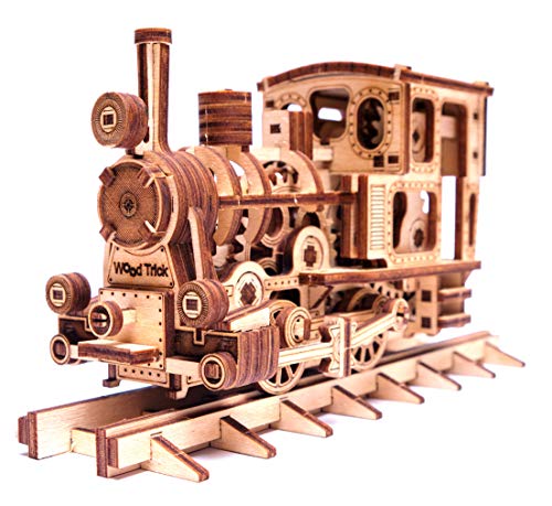 Wood Trick Chug Chug Treno Puzzle 3d Di Legno Tagliato Al Laser Set Di Costruzione Meccanica Rompicapo Per Bambini Ragazzi E Adulti Assemblaggio Senza Colla 0