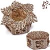 Wood Trick Scatola Di Fiori Misteriosi Puzzle 3d Di Legno Tagliato Al Laser Set Di Costruzione Meccanica Rompicapo Per Bambini Ragazzi E Adulti Assemblaggio Senza Colla 0