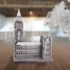 Piececool Puzzle 3d Tagliato Al Laser Fai Da Te Famoso Al Mondo Modello Di Architettura In Metallo Per Adulti Big Ben 49 Pezzi Argento 0 0